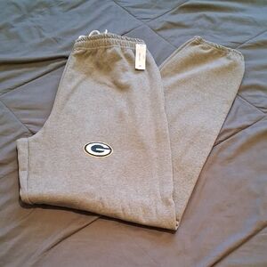 Gray Sweatpants with Green Bay Packers Logo